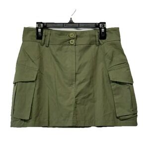 Unbranded Girl's Green Cargo Skirt Size Small Regular Cotton New‎ without Tags